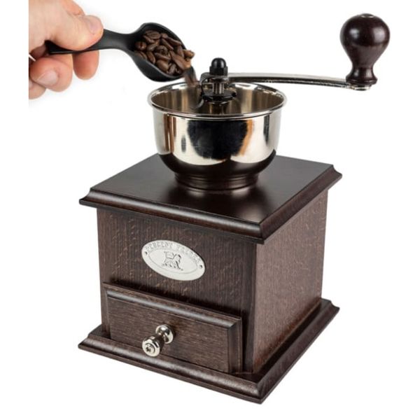 Cối xay hạt cà phê thủ công Peugeot Brésil 19401765 21 cm màu Chocolate