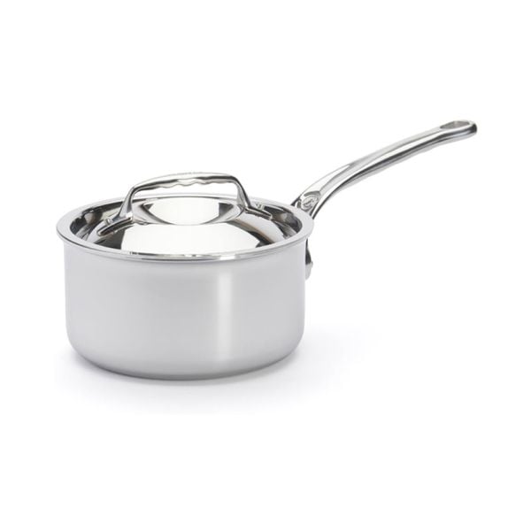 Quánh inox nắp inox De Buyer 3746.16 Affinity 16cm đáy liền 5 lớp