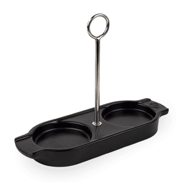Khay đựng cối xay tiêu muối có tay cầm Peugeot Linéa Ceramic 44527 16cm màu đen Satin