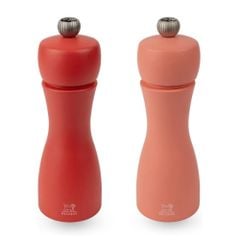 Set cối xay tiêu muối thủ công Peugeot Tahiti Duo 2/42974 15cm màu đỏ & màu cam