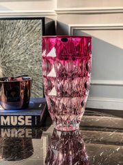 Lọ hoa kim cương Red Ombre 28cm Crystal Bohemia