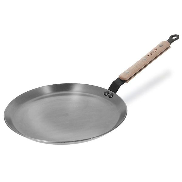 Chảo thép carbon De Buyer 5715.24 Round crepe pan Mineral B BOIS 24cm