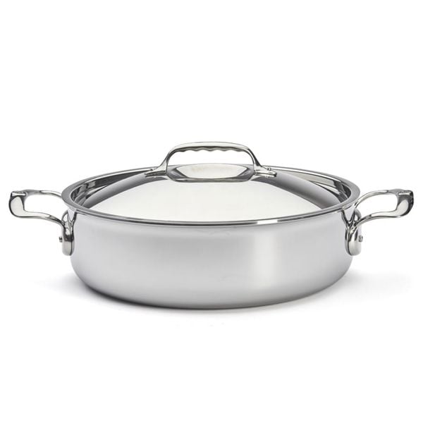 Nồi chảo inox nắp inox De Buyer 3741.28 Affinity Sauté-pan 28cm đáy liền 5 lớp