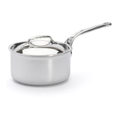 Quánh inox nắp inox De Buyer 3746.18 Affinity 18cm đáy liền 5 lớp