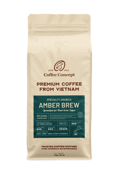  Cà phê rang Specialty Arabica | Amber Brew 1000Gr - Hạt 