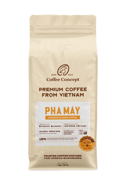  Cà phê rang Espresso Blend | Espresso Balance 1000Gr - Hạt 