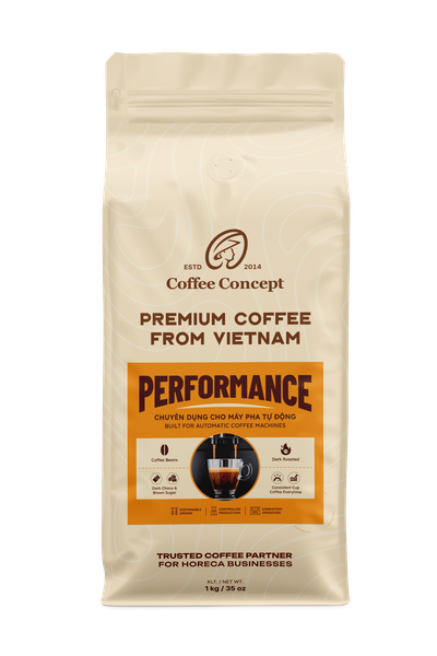  Cà phê rang Pha Máy - Espresso Blend | Performance Blend 1000Gr - Hạt 