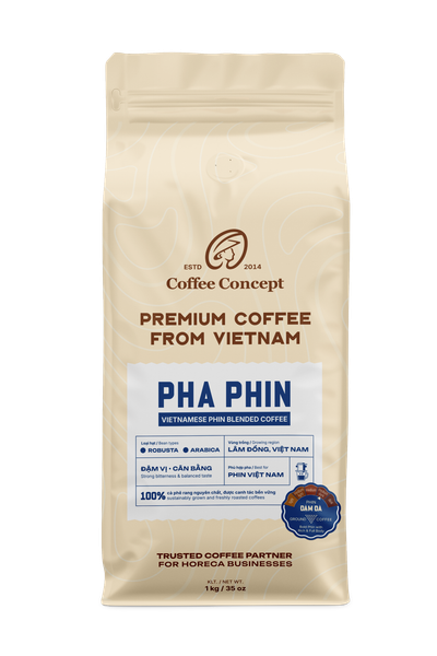  Cà phê rang Pha Phin - Phin Blend | Đậm Đà 1000Gr - Xay 