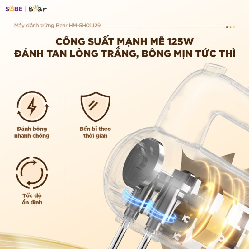  Máy Đánh Trứng Bear HM-5H01J29 