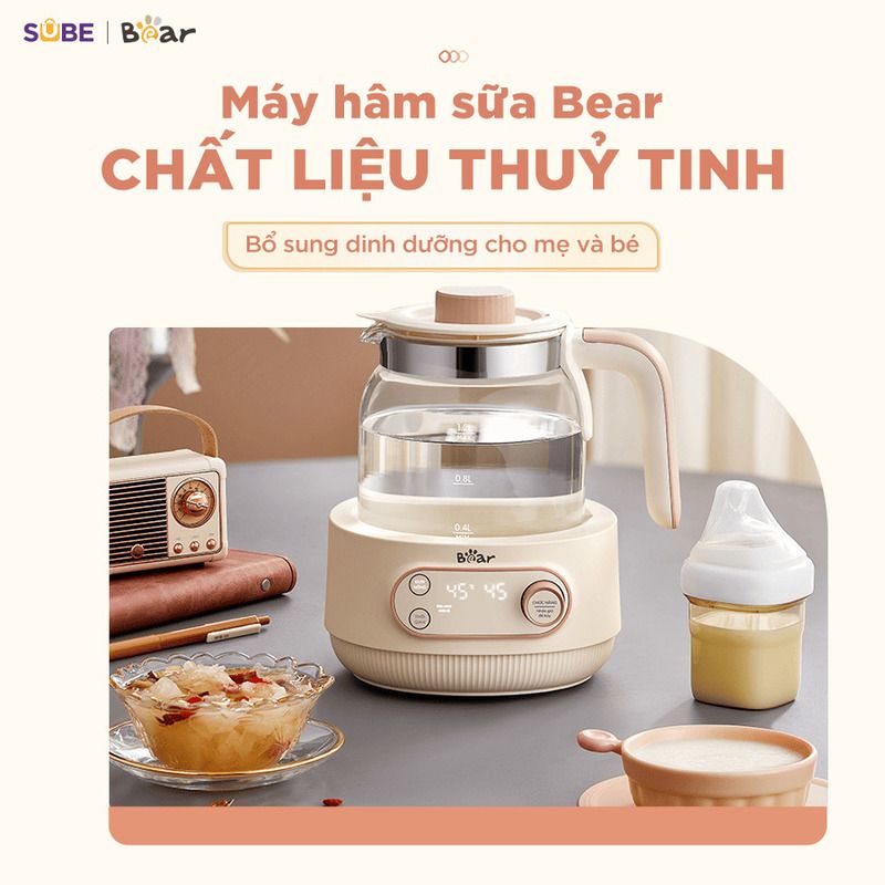  Máy Hâm Sữa Tiệt Trùng Bear WW-4H12M 