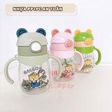  Bình Hút Nước Cho Bé Hình Gấu 400ml HK2502 