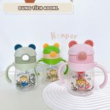  Bình Hút Nước Cho Bé Hình Gấu 400ml HK2502 