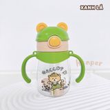  Bình Hút Nước Cho Bé Hình Gấu 400ml HK2502 