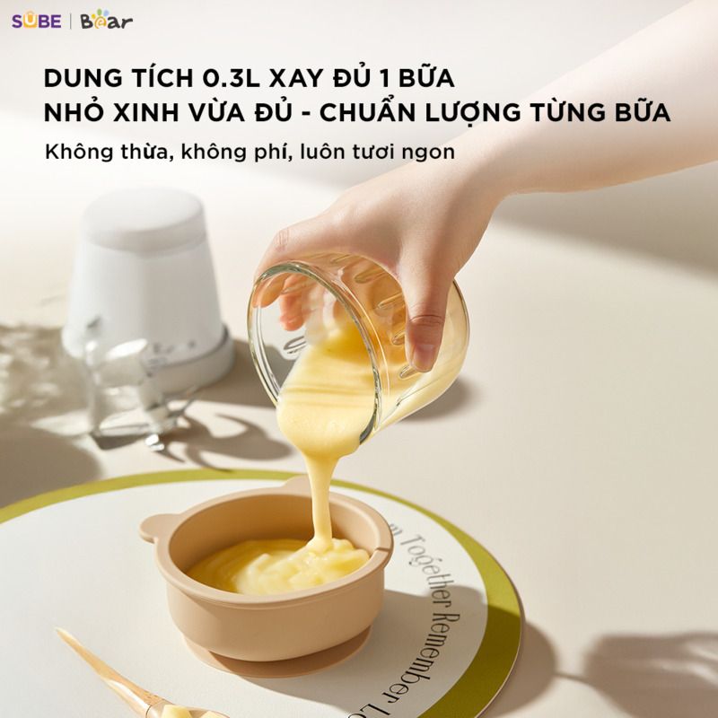  Máy Xay Ăn Dặm 8 Lưỡi 0.3L Bear CH-5H02D24 