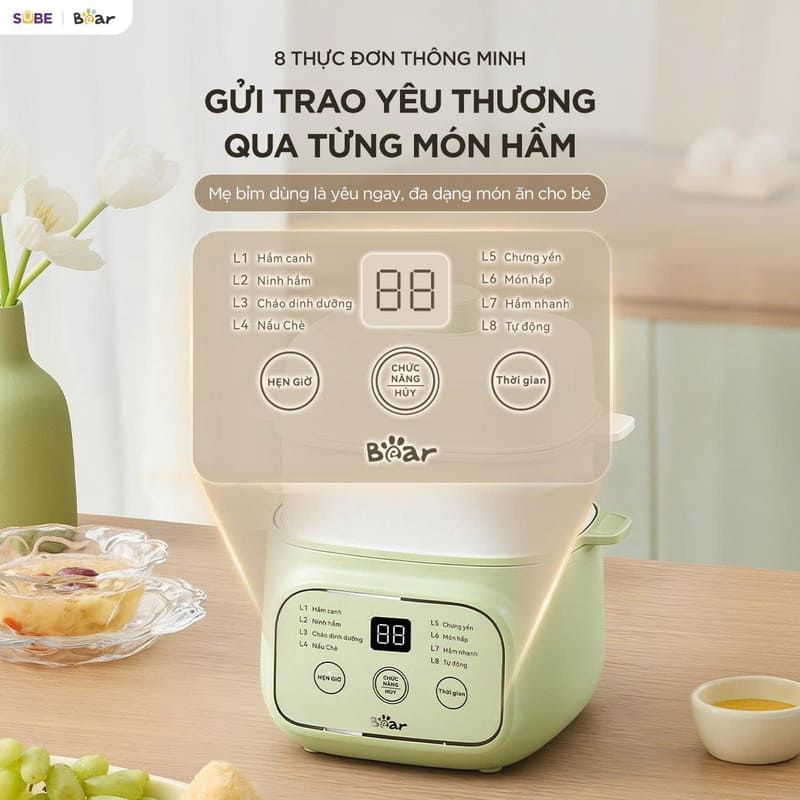  Nồi Nấu Chậm Bear 0.8L EST-085DH 