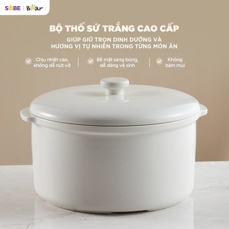  Nồi Nấu Chậm Bear 2.5L SC-5H25M34 