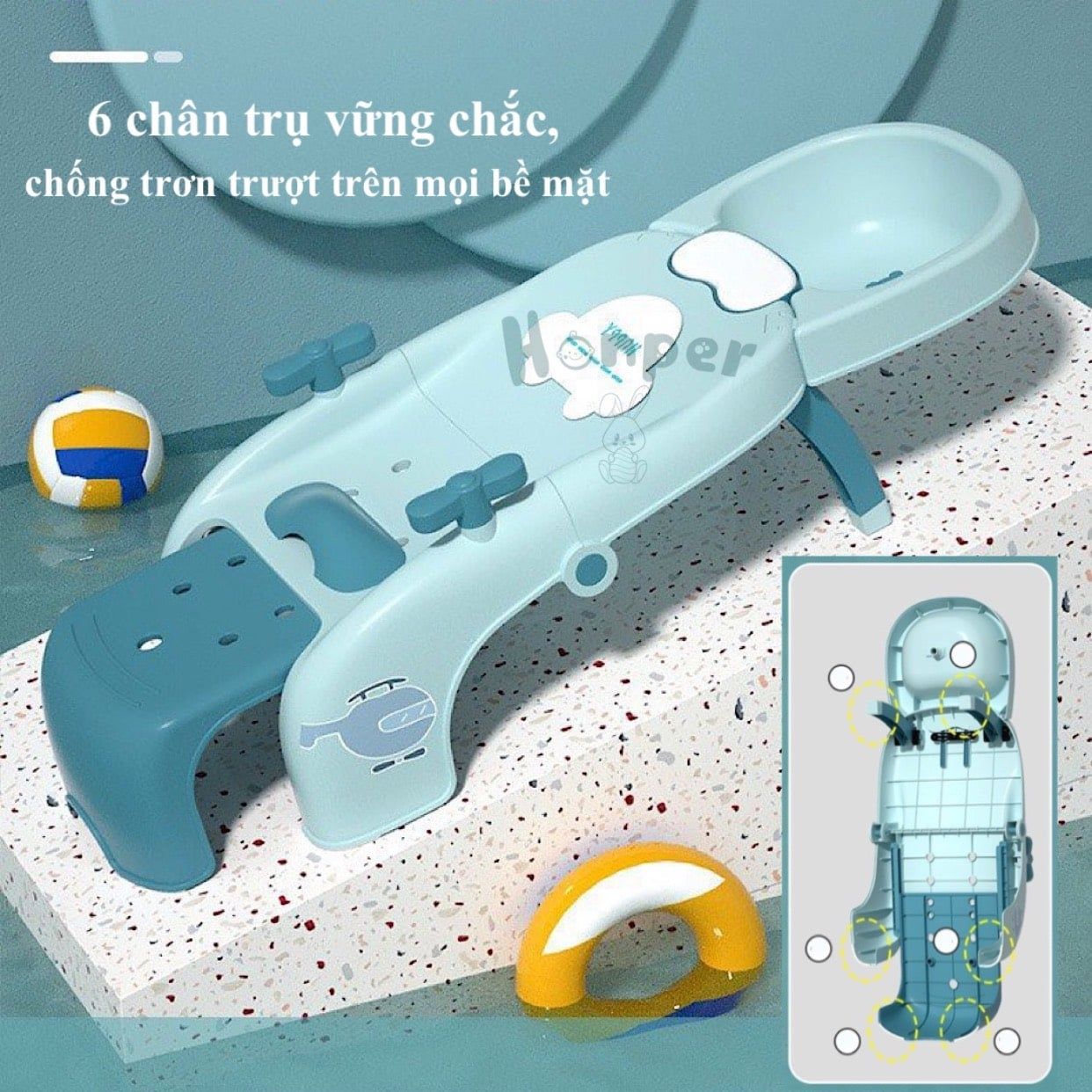  Ghế Gội Đầu Gấp Gọn Honper HP528 