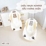  Chậu Nhựa Honper Hình Gấu Vương Miện HP132 Kèm Giá Đỡ 