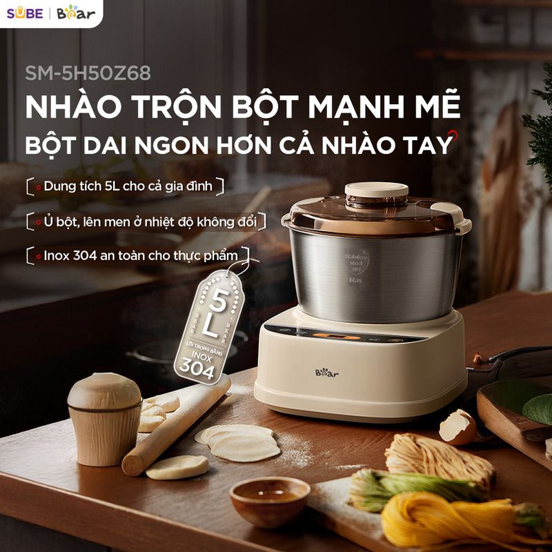  Máy Trộn Bột Bear 5L SM-5H50Z68 
