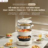  Nồi Lẩu Nướng Hấp Bear HOP-505QT 