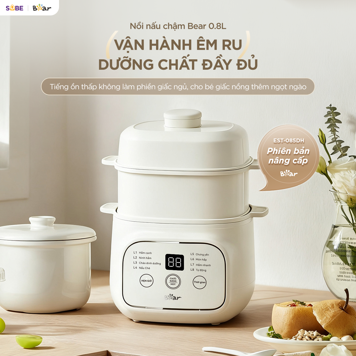  Nồi Nấu Chậm Bear 0.8L EST-085DH 