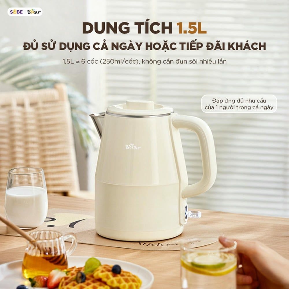 Ấm Siêu Tốc Bear 1.5L EB-5H15D 