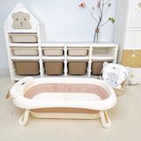  Chậu Tắm Gấp Gọn Honper Hình Thỏ HP110 Kèm Phao Có Nhiệt Kế 