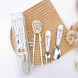  Set Đũa Gấu Kèm Thìa Dĩa Honper HP128 