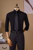  ÁO SƠ MI TAY DÀI BAMBOO / THE TUXEDO, MÀU ĐEN TRƠN - TXBB0748 