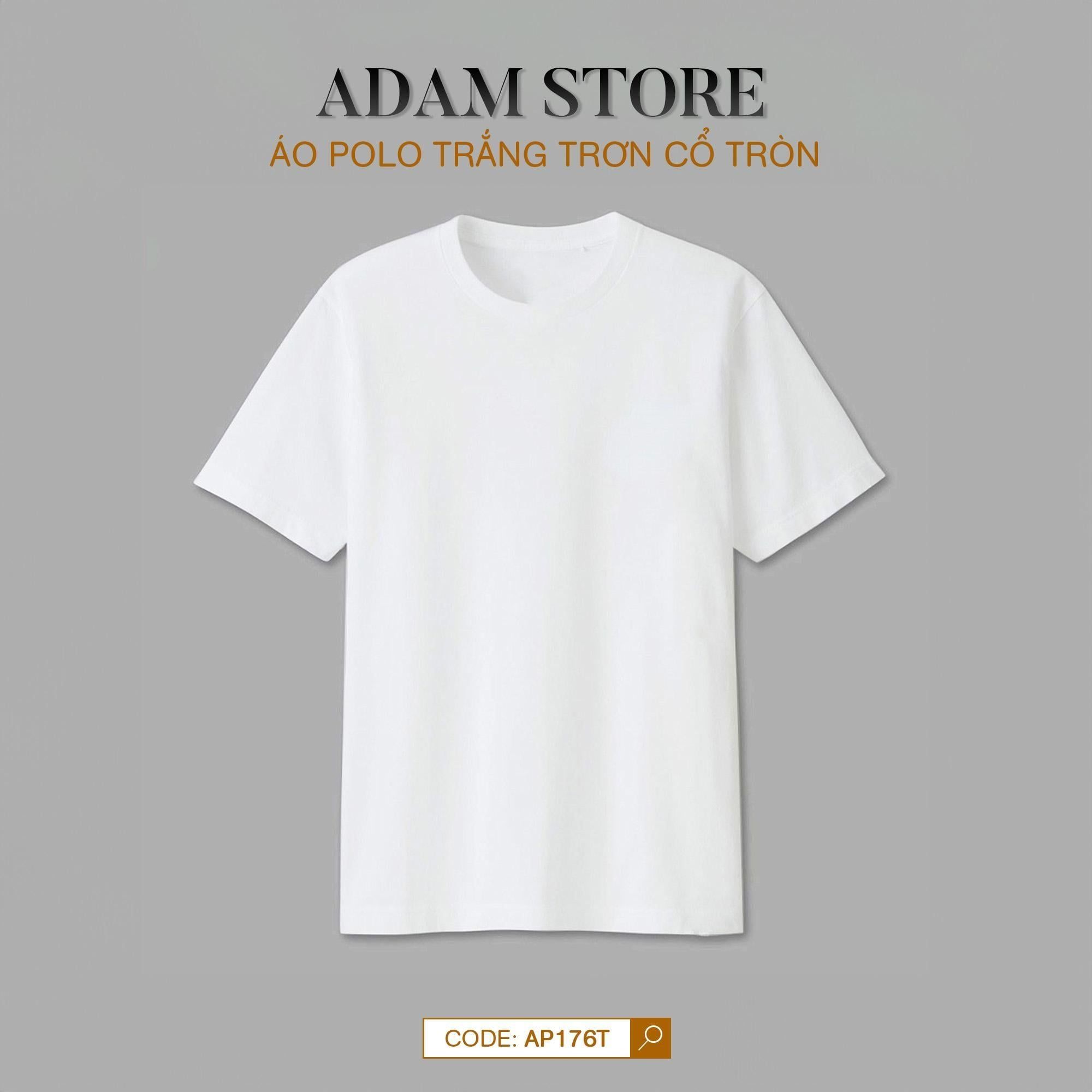 Áo polo trắng trơn - AP176T - 48 