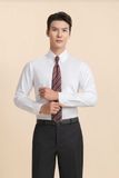  ÁO SƠ MI TAY DÀI, CỔ BẦU, CÀI PHỤ KIỆN / MÀU TRẮNG - SMC174 