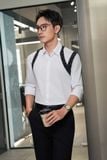  Sơ mi trắng họa tiếp đáp vai - SMC171 - 48 