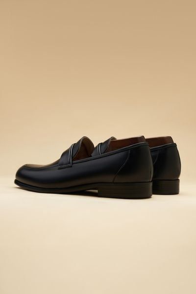 GIÀY LOAFER ĐEN, LÓT NÂU - 205-32AADN