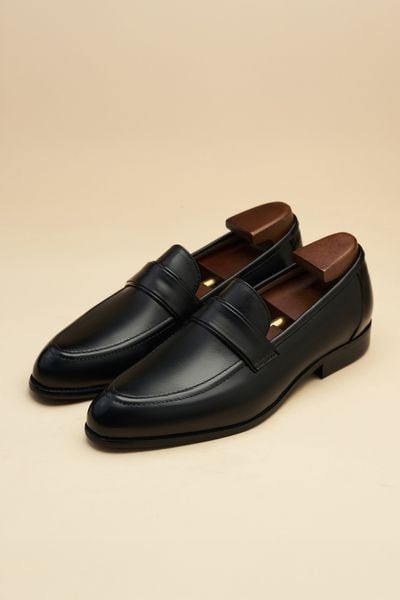 GIÀY LOAFER ĐEN, LÓT NÂU - 205-32AADN