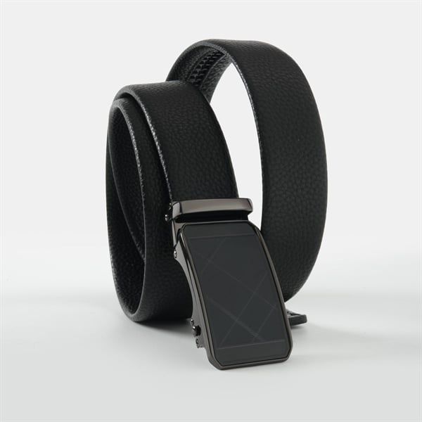  Dây lưng mặt lăn (Đen) - Đen 