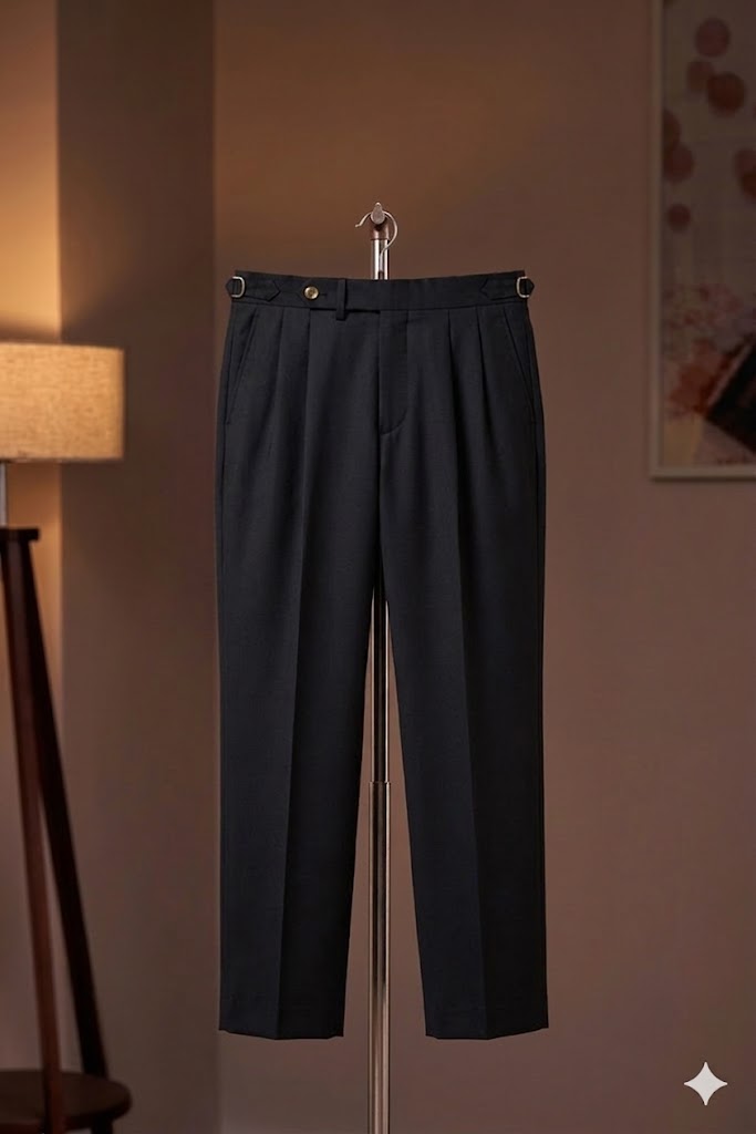  QUẦN ÂU MÀU ĐEN SIDETAB / 1 LY - Q291K1 