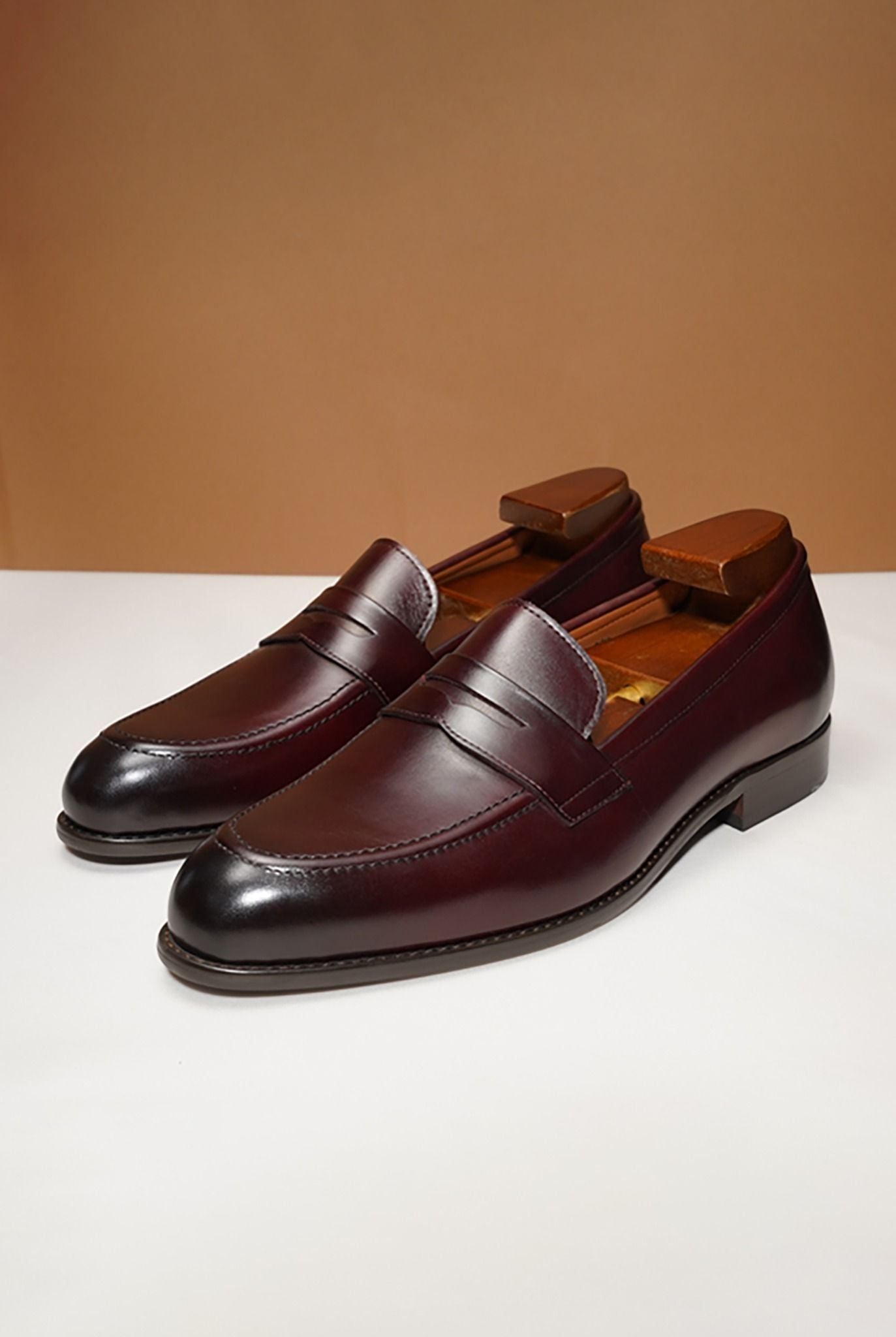 GIÀY LƯỜI LOAFER BURGENDY, MÀU NÂU MẬN - GAD001M