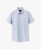  Áo sơ mi cộc hoạ tiết, (Ghi xám, 39) - 39 - Ghi xám 