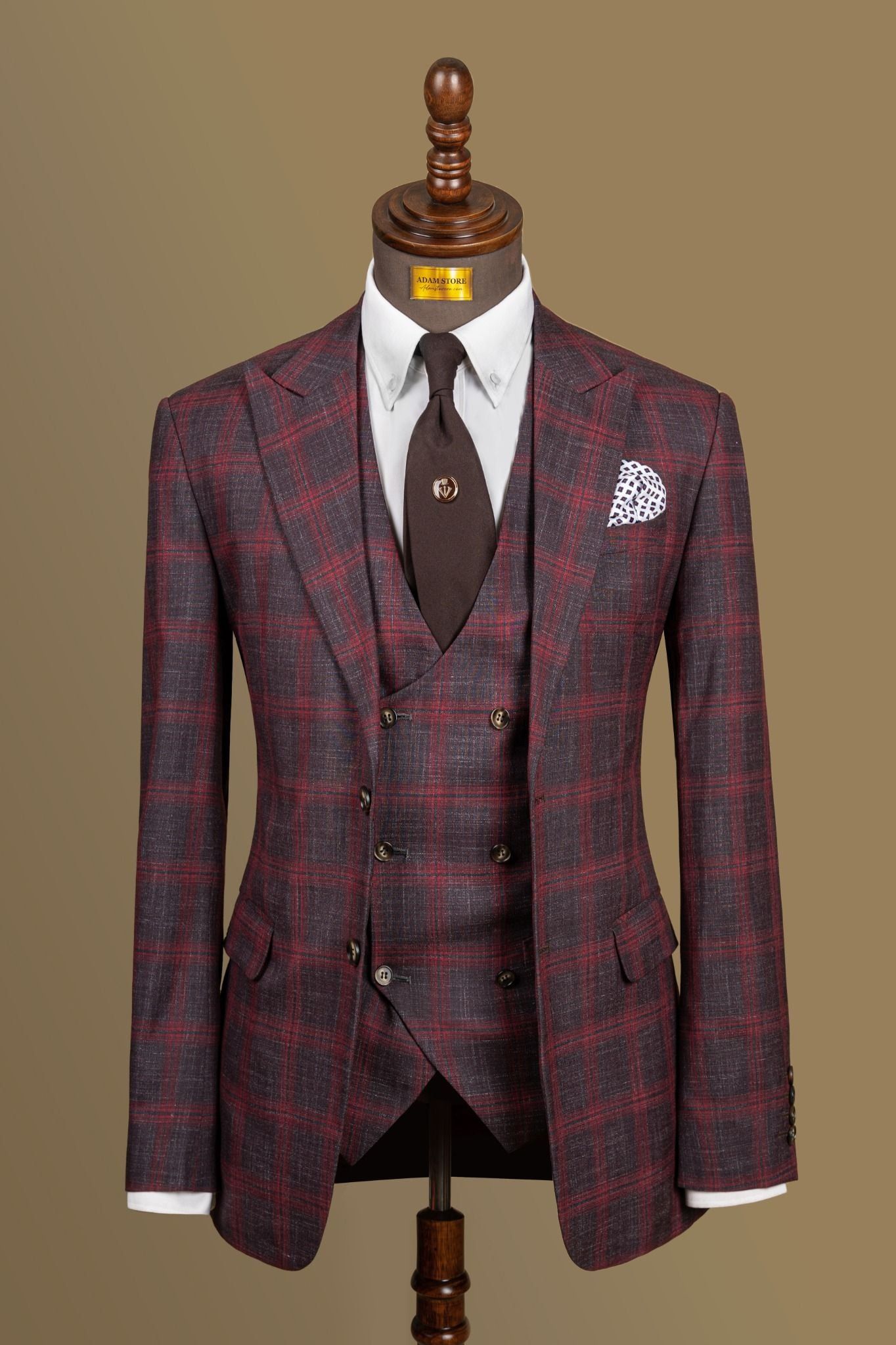  Vest kẻ đỏ - 265 - 50 