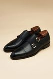  Giày đen Monk Strap - GTX009D 