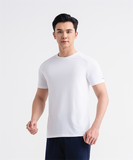  Áo phông không cổ cơ bản (Trắng kem, 40) 