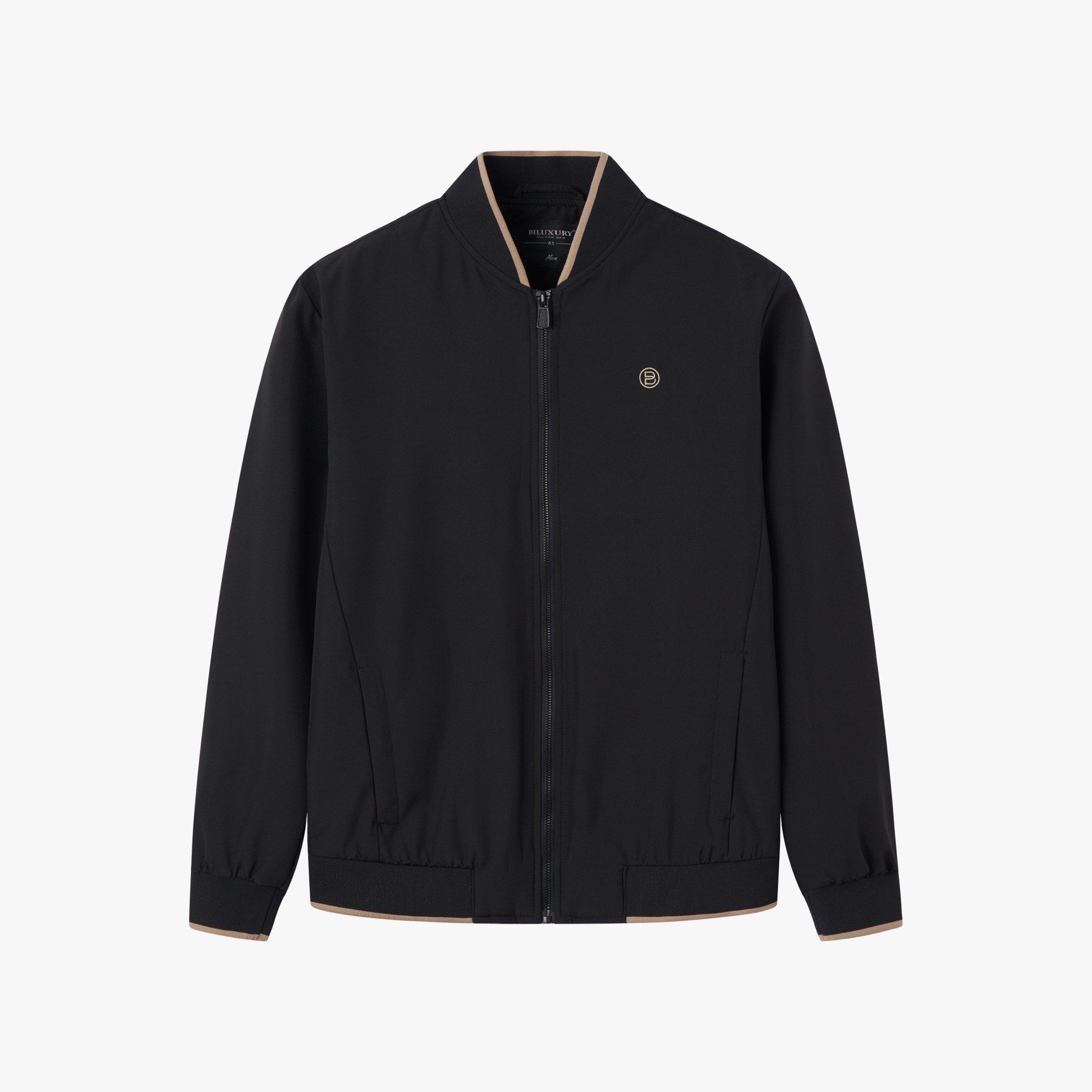  Áo khoác gió 2 lớp thiết kế - 39 - Đen 