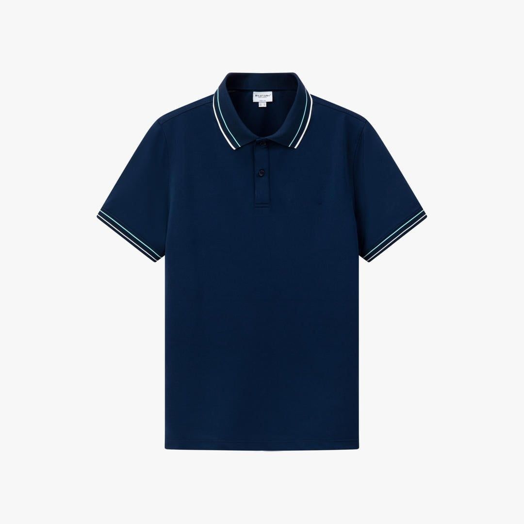  Áo polo thiết kế, (Tím than tối, 39) - 39 - Tím than tối 