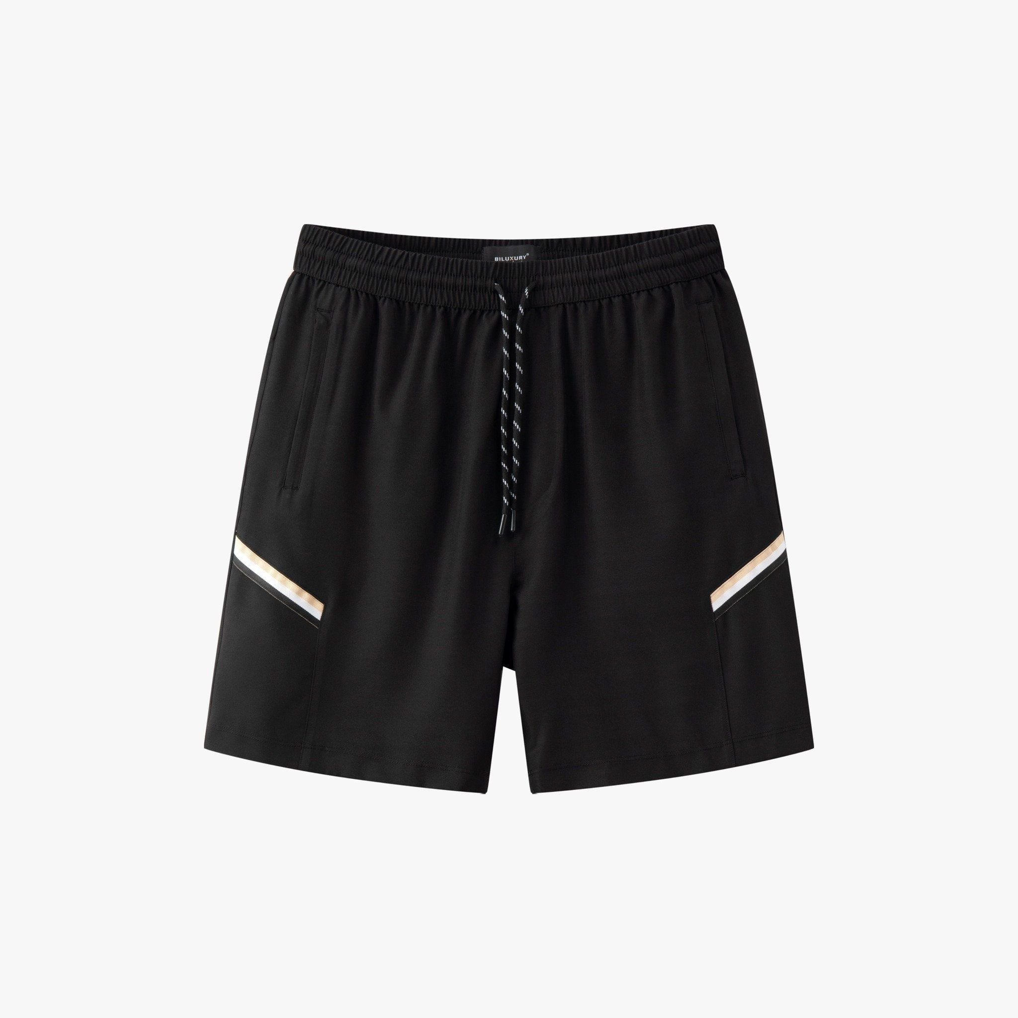  Quần đùi gió thiết kế, (Đen , 29) 