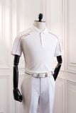  ÁO POLO TRẮNG / ĐÁP TAY ĐỎ - AP249 
