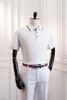  ÁO POLO TRẮNG / VIỀN CỔ ĐỎ, ĐEN - AP252 