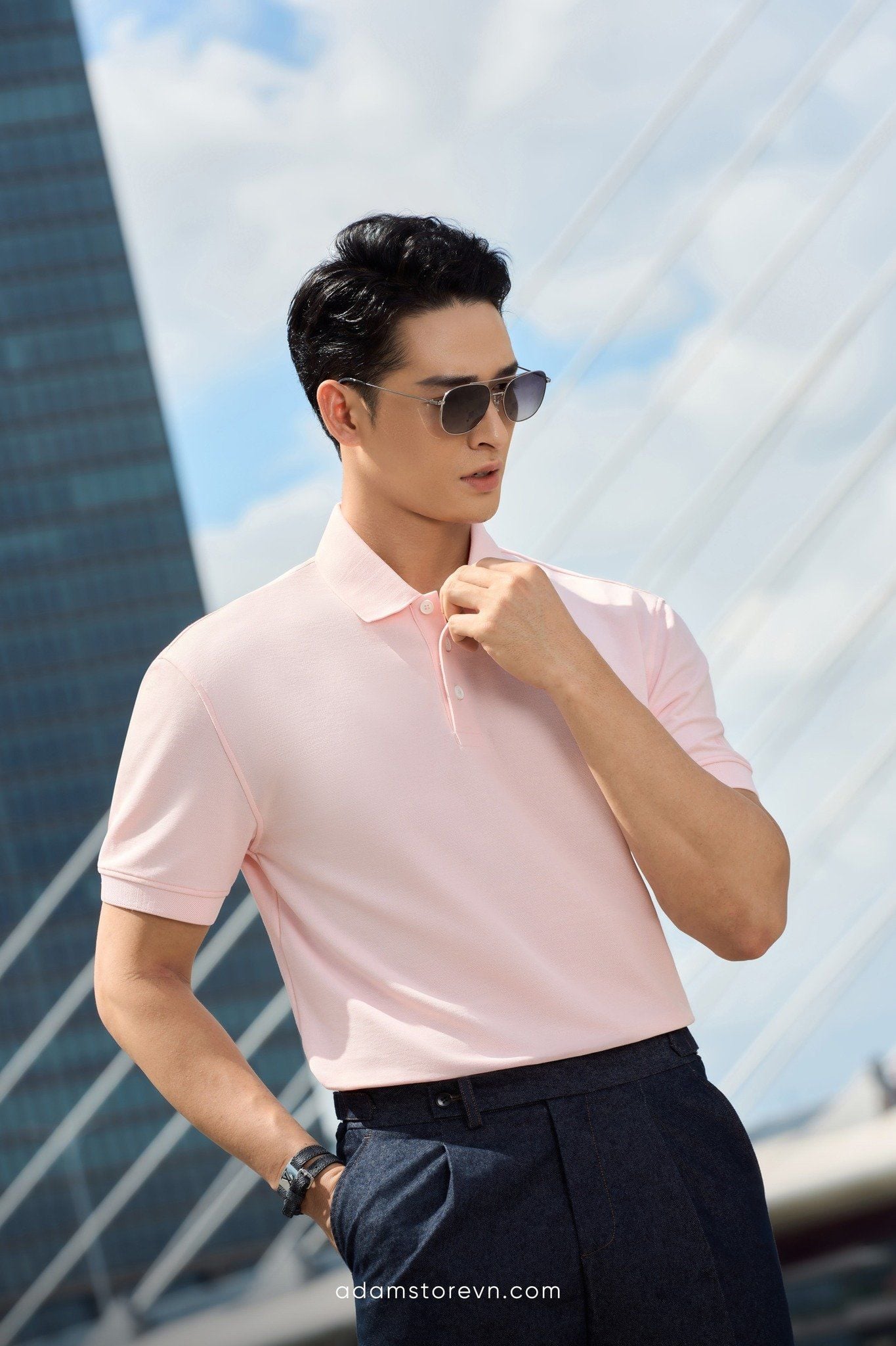  Áo polo hồng AP293H 