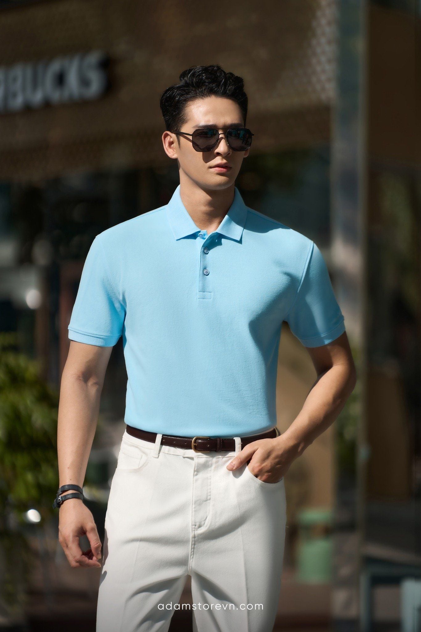  Áo polo xanh AP293XN 