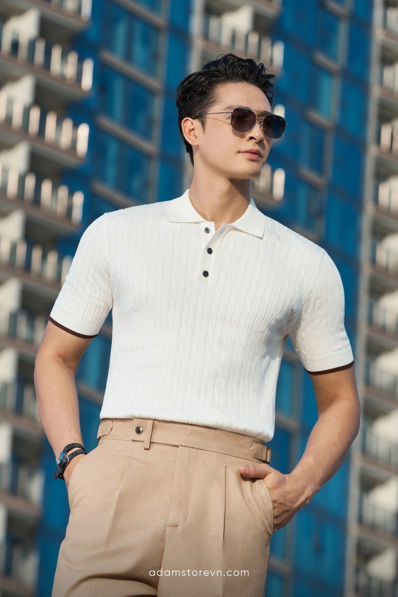  Áo mongtoghi trắng vân AP300T 