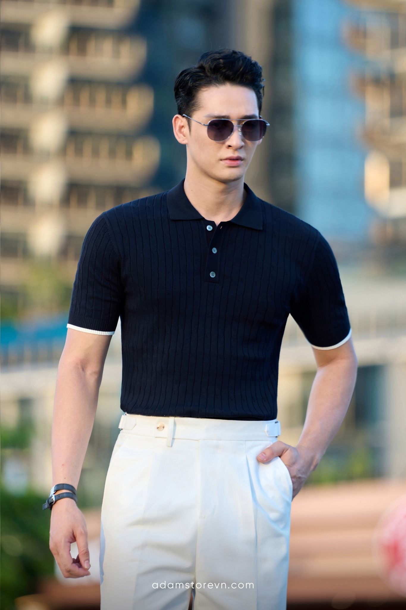  Áo mongtoghi xanh tím than vân AP300X 